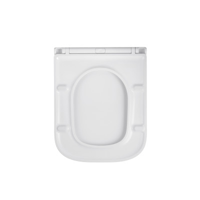 Унітаз підвісний безобідковий Kroner Eifel WHI493436 RIMLESS з сидінням Slim Duroplast / Soft-close / Quick relase (KE493436WHIR)