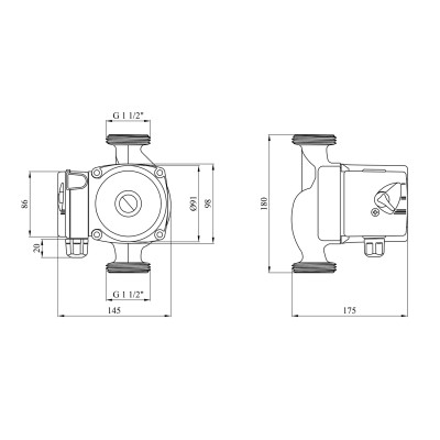 Насос циркуляційний Forwater GPD/UPS 25/8-180 (Grundfos)
