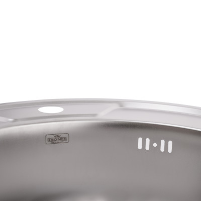 Кухонна мийка Kroner KRP Satin - 490 (0.6 мм) Кухонна мийка Kroner KRP Satin - 490 (0.6 мм)