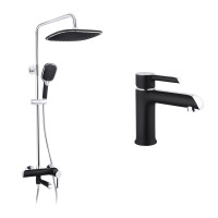 Набор 2 в 1 душова система Kroner Essen-SCH063 + змішувач Essen-SCH010