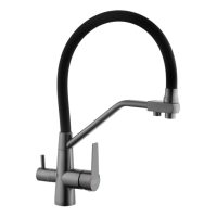 Змішувач для кухні з підключенням до фільтра Kroner KRP Edelstahl Klassisch - PVD03817BLK