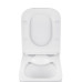 Унітаз підвісний безобідковий Kroner Eifel WHI493436 RIMLESS з сидінням Slim Duroplast / Soft-close / Quick relase (KE493436WHIR)