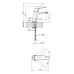 Змішувач для раковини Kroner KRP Dorn - C010 Змішувач для раковини Kroner KRP Dorn - C010