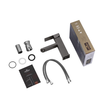 Змішувач для раковини Kroner KRP Edelstahl Kubus - PVD010