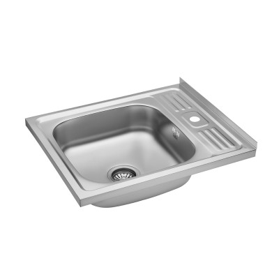 Кухонна мийка накладна Kroner KRP Satin - 6050 (0.6 мм) Кухонна мийка накладна Kroner KRP Satin - 6050 (0.6 мм)