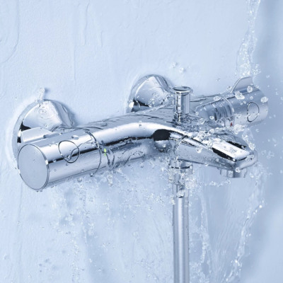 Змішувач для ванни Grohe Grohtherm 800 34567000 з душовим гарнітуром 27948001 (34567001)
