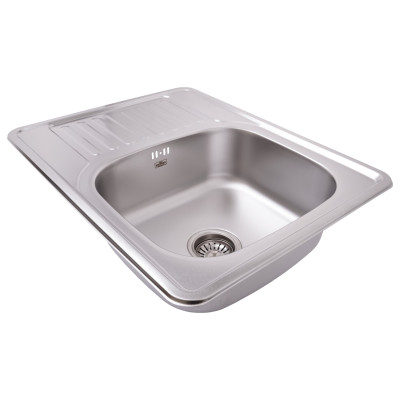 Кухонна мийка Kroner KRP Satin - 6350 (0.8 мм) Кухонна мийка Kroner KRP Satin - 6350 (0.8 мм)