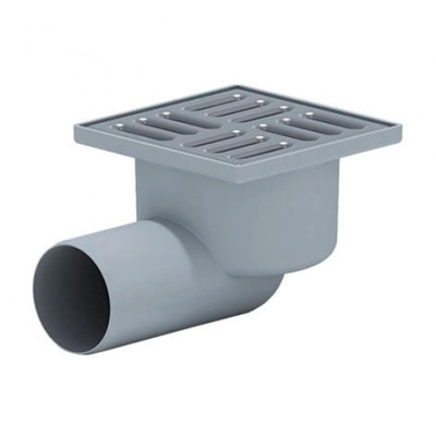 Трап ANIplast з горизонтальним випуском 50 мм, з нержавіючою решіткою 10х10 см TA5102EU Трап ANIplast з горизонтальним випуском 50 мм, з нержавіючою решіткою 10х10 см TA5102EU