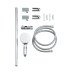 Змішувач для ванни Grohe Grohtherm 800 34567000 з душовим гарнітуром 27948001 (34567001)