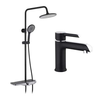 Набор 2 в 1 душова система Kroner Armada-SCH065 + змішувач Essen-SCH010 Набор 2 в 1 душова система Kroner Armada-SCH065 + змішувач Essen-SCH010