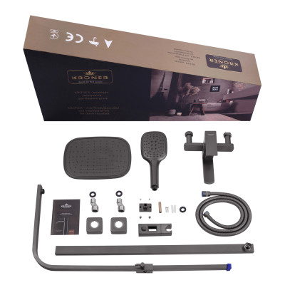 Душова система Kroner KRP Edelstahl Kubus - PVD063