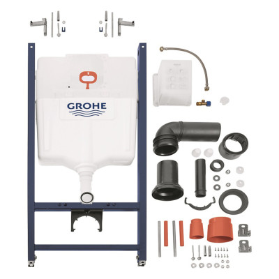 Комплект 4 в 1: Інсталяція Grohe Solido 2 в 1 38971000 + Панель змиву для унітаза Even Black 38966KV0 + Унітаз підвісний безобідковий Kroner Harz WHI493736 TORNADO KH493736WHIT (38971966KV0KH49T) Комплект 4 в 1: Інсталяція Grohe Solido 2 в 1 38971000 + Панель змиву для унітаза Even Black 38966KV0 + Унітаз підвісний безобідковий Kroner Harz WHI493736 TORNADO KH493736WHIT (38971966KV0KH49T)