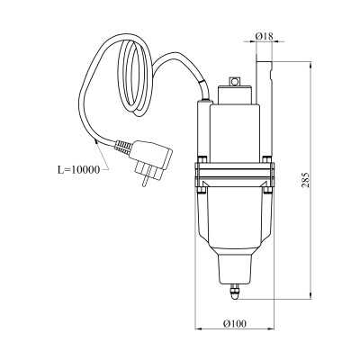 Насос вібраційний Agua XVM60-1 Hmax 72 м Qmax 18 л/хв P 250 Вт Насос вібраційний Agua XVM60-1 Hmax 72 м Qmax 18 л/хв P 250 Вт