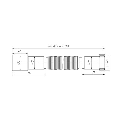 Гофра ANIplast 1 1/2