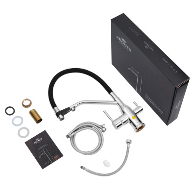 Змішувач для кухні Kroner KRP Kuche - C03816BLK Змішувач для кухні Kroner KRP Kuche - C03816BLK