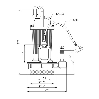 Насос дренажний Pumpman QDX1,5-24-0,55 кВт Hmax 25 м Qmax 7,2 куб.м 550 Вт Насос дренажний Pumpman QDX1,5-24-0,55 кВт Hmax 25 м Qmax 7,2 куб.м 550 Вт