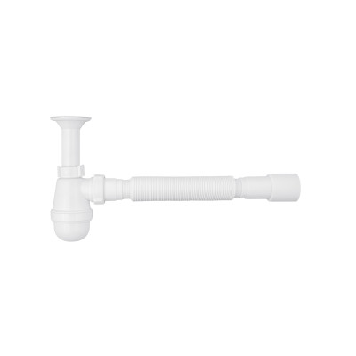 Сифон для раковини Agua TB06 1 1/4''х40/50 мм  з литим випуском Сифон для раковини Agua TB06 1 1/4''х40/50 мм  з литим випуском