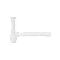 Сифон для раковини Agua TB07 1 1/4''х40/50 мм з різьбовим випуском Сифон для раковини Agua TB07 1 1/4''х40/50 мм з різьбовим випуском