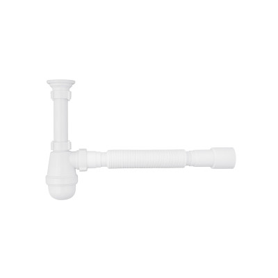 Сифон для раковини Agua TB07 1 1/4''х40/50 мм з різьбовим випуском Сифон для раковини Agua TB07 1 1/4''х40/50 мм з різьбовим випуском