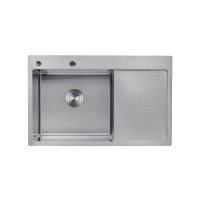Кухонна мийка Kroner KRP Gebürstet - 7849LHM (3.0/1.0 мм) Кухонна мийка Kroner KRP Gebürstet - 7849LHM (3.0/1.0 мм)