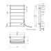 Сушарка для рушників електрична Kroner KRP Stern ER800x500-7