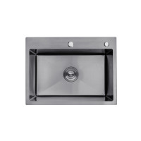 Кухонна мийка Kroner KRP Schwarze - 5843HM PVD (3.0/1.0 мм) Кухонна мийка Kroner KRP Schwarze - 5843HM PVD (3.0/1.0 мм)