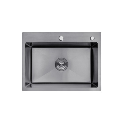 Кухонна мийка Kroner KRP Schwarze - 5843HM PVD (3.0/1.0 мм) Кухонна мийка Kroner KRP Schwarze - 5843HM PVD (3.0/1.0 мм)