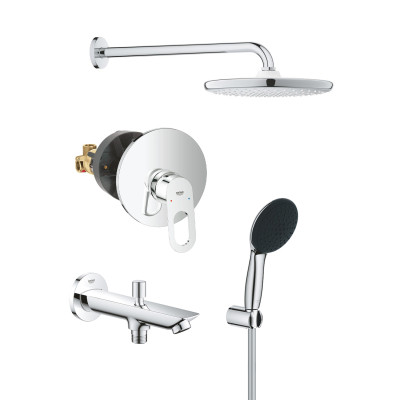 Душова система прихованого монтажу Grohe Vitalio Start 250 з виливом для ванни та змішувачем Bauloop UA290810R3 Душова система прихованого монтажу Grohe Vitalio Start 250 з виливом для ванни та змішувачем Bauloop UA290810R3