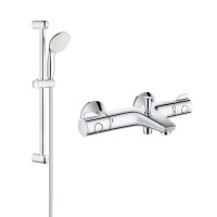 Змішувач для ванни Grohe Grohtherm 800 34567000 з душовим гарнітуром 27948001 (34567001) Змішувач для ванни Grohe Grohtherm 800 34567000 з душовим гарнітуром 27948001 (34567001)