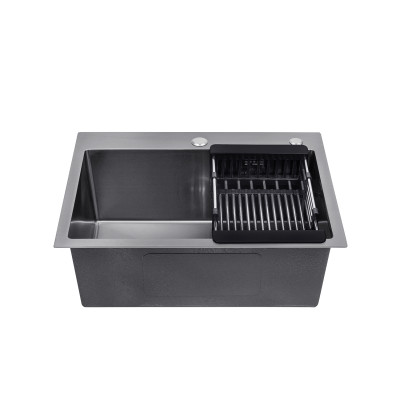 Кухонна мийка Kroner KRP Schwarze - 5843HM PVD (3.0/1.0 мм) Кухонна мийка Kroner KRP Schwarze - 5843HM PVD (3.0/1.0 мм)