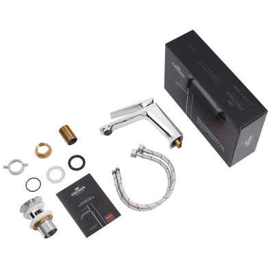 Змішувач для раковини Kroner KRP Ersel - C0111BV з донним клапаном