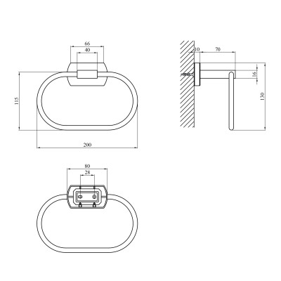 Тримач для рушників Kroner KRM Graz - GRP95606