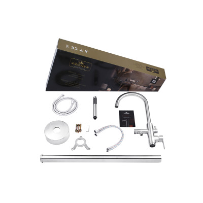 Змішувач для ванни підлоговий Kroner KRP Edelstahl Klassisch - ESG077 Змішувач для ванни підлоговий Kroner KRP Edelstahl Klassisch - ESG077