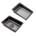 Кухонна мийка Kroner KRP Schwarze - SET7545F3HM PVD (3.0/0.8 мм) Кухонна мийка Kroner KRP Schwarze - SET7545F3HM PVD (3.0/0.8 мм)