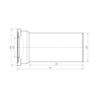 Фанова труба для унітаза ANIplast з випуском 110 мм W1220EU Фанова труба для унітаза ANIplast з випуском 110 мм W1220EU