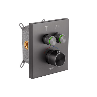 Душова система прихованого монтажу термостатична Kroner Element Thermo 211461-5301
