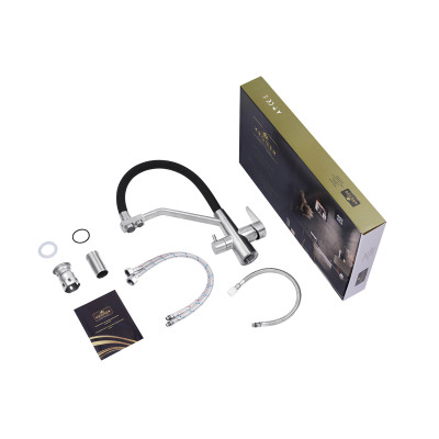 Змішувач для кухні з підключенням до фільтра Kroner KRP Edelstahl Klassisch - ESG03817BLK Змішувач для кухні з підключенням до фільтра Kroner KRP Edelstahl Klassisch - ESG03817BLK