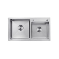 Кухонна мийка Kroner KRP Gebürstet - 7843ZHM (3.0/1.0 мм) Кухонна мийка Kroner KRP Gebürstet - 7843ZHM (3.0/1.0 мм)