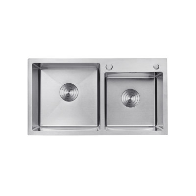 Кухонна мийка Kroner KRP Gebürstet - 7843ZHM (3.0/1.0 мм) Кухонна мийка Kroner KRP Gebürstet - 7843ZHM (3.0/1.0 мм)