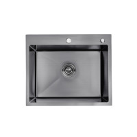 Кухонна мийка Kroner KRP Schwarze - 6050HM PVD (3.0/1.0 мм) Кухонна мийка Kroner KRP Schwarze - 6050HM PVD (3.0/1.0 мм)