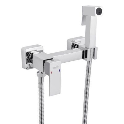 Набір для гігієнічного душу зі змішувачем Kroner KRP Edelstahl Kubus - CHR052 Набір для гігієнічного душу зі змішувачем Kroner KRP Edelstahl Kubus - CHR052