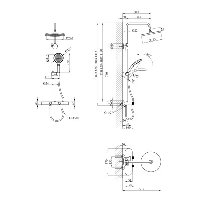Душова система Kroner KRP Makon - GRP0637