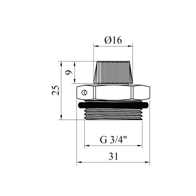 Кран Маєвського STA (DN) 20 біла ручка, нікельований Кран Маєвського STA (DN) 20 біла ручка, нікельований