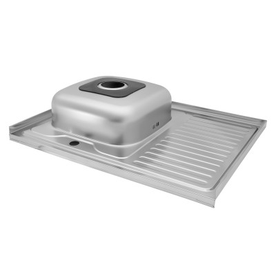 Кухонна мийка накладна Kroner KRP Dekor - 6080L (0.6 мм) Кухонна мийка накладна Kroner KRP Dekor - 6080L (0.6 мм)