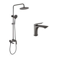 Набор 2 в 1 душова система Kroner Graz-GRP063 + змішувач Graz-GRP010 Набор 2 в 1 душова система Kroner Graz-GRP063 + змішувач Graz-GRP010