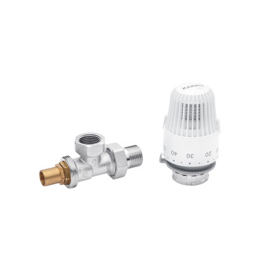 Кран термостатичний кутовий з термоголовкою Karro RTL 1/2 Кран термостатичний кутовий з термоголовкою Karro RTL 1/2