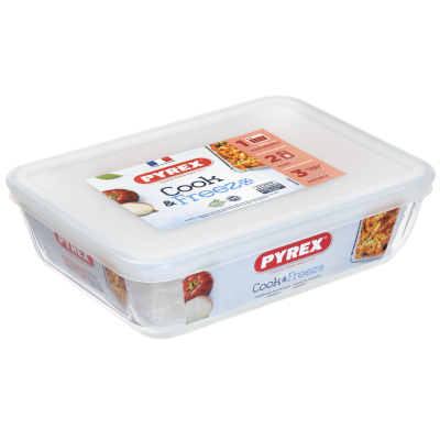 Форма з кришкою Pyrex Cook&Freez, 22х17х6 см (7092352) Форма з кришкою Pyrex Cook&Freez, 22х17х6 см (7092352)