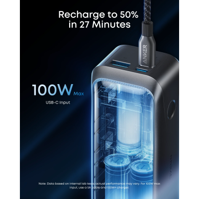 Портативний зарядний пристрій Anker Prime - 20000 mAh 220W PD Black (7263065) Портативний зарядний пристрій Anker Prime - 20000 mAh 220W PD Black (7263065)