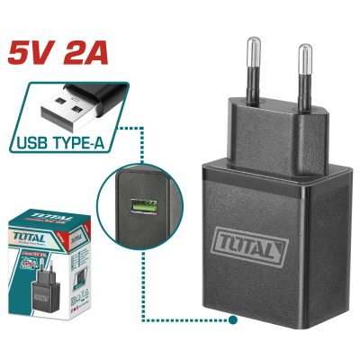 Зарядний пристрій TOTAL TCLI120502 12В, USB Type-А (6974722)