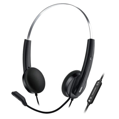 Гарнітура Genius HS-220U USB-C Black (7095642) Гарнітура Genius HS-220U USB-C Black (7095642)
